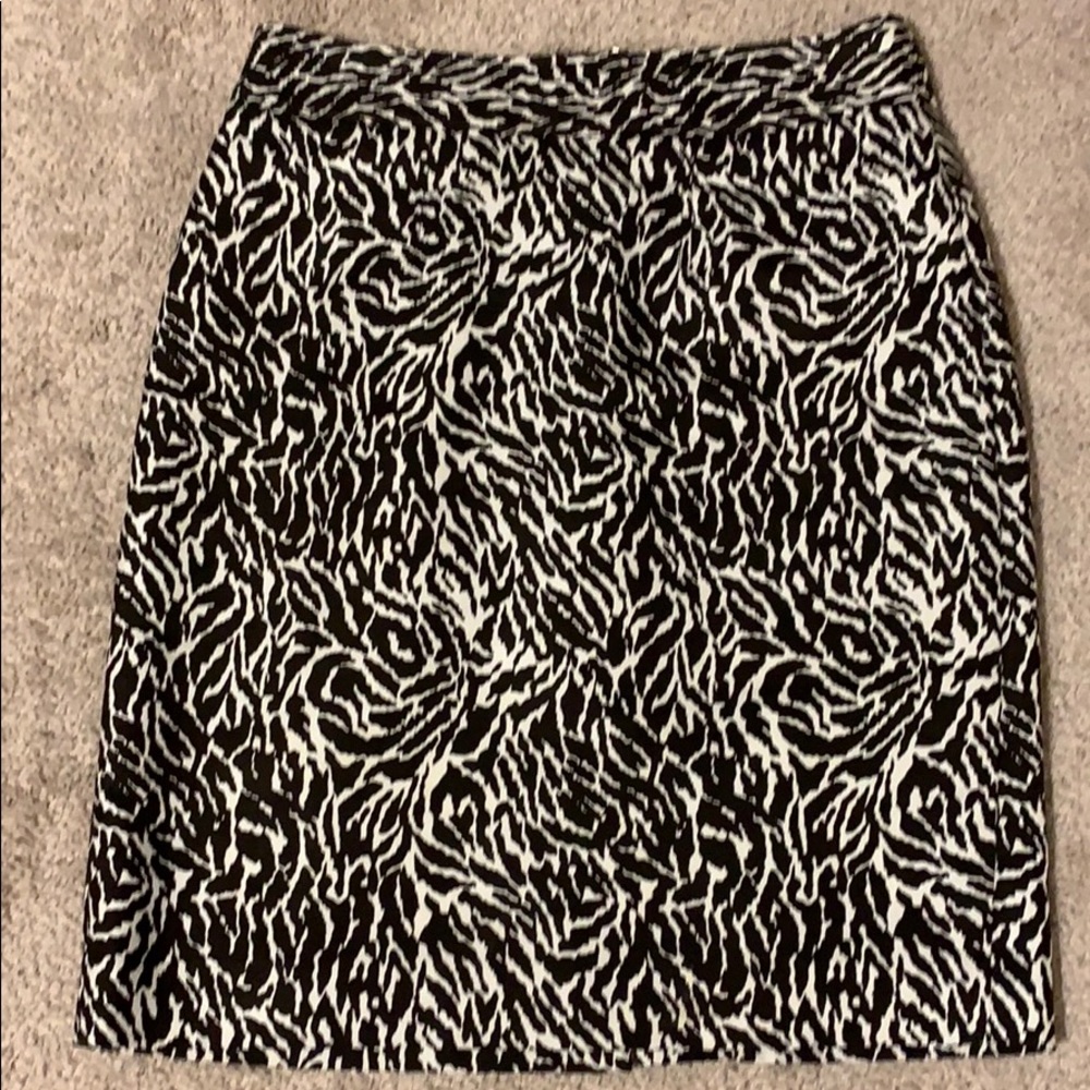 Loft animal print skirt